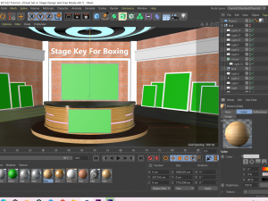 virtual set or stage design 3D 모델