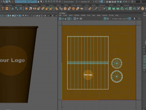 paper coffee cups with ice 3D मॉडल
