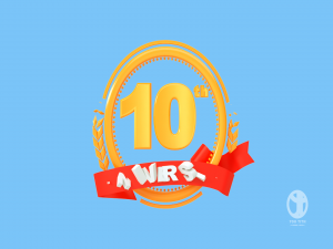 10th anniversary animated logo Modelo 3D