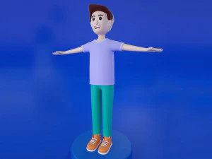 3d cartoon characters illustration 3D Model