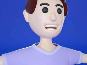 3d cartoon characters illustration 3D Model