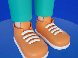 3d cartoon characters illustration 3D Model