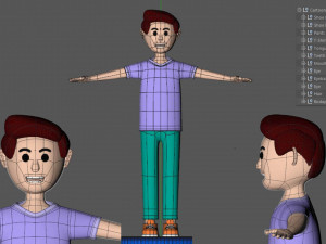 3d cartoon characters illustration 3D Model