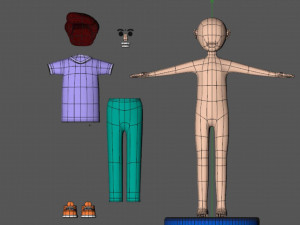 3d cartoon characters illustration 3D Model