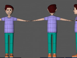 3d cartoon characters illustration 3D Model