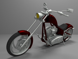 chopper motorcycle big dog k9 for print 3D Print Model