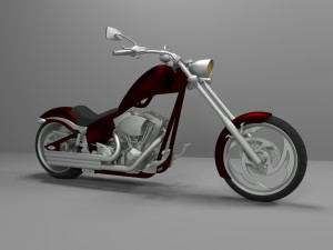 chopper motorcycle big dog k9 for print Model do druku 3D