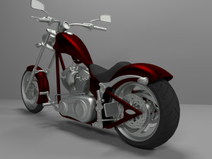 chopper motorcycle big dog k9 for print Model do druku 3D