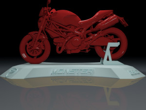 ducati monster 696 motorcycle for 3d print 3D Принт Модель