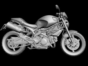 ducati monster 696 motorcycle for 3d print 3D Принт Модель