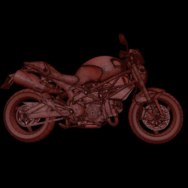 ducati monster 696 motorcycle for 3d print 3D Print Model in