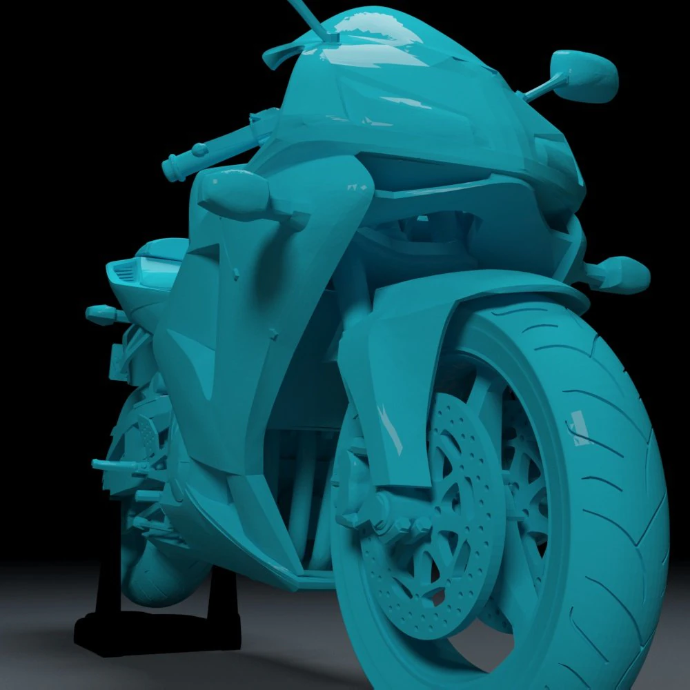 superbike honda cbr 600rr modelo 3d para impress&atilde;o Modelo de Impressão 3D .c4d .max .obj .3ds .fbx .stl .blend 
