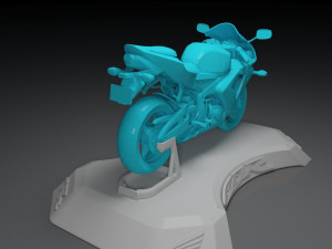 superbike honda cbr 600rr 3d printable model 3D Print Model