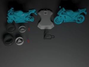 superbike honda cbr 600rr modelo 3d para impress&atilde;o Modelo de Impressão 3D