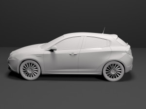 alfa romeo giulietta 2010-2019 for 3d printing 3D Print Model