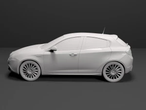 alfa romeo giulietta 2010-2019 para impressão 3d Modelo de Impressão 3D