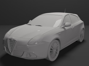 alfa romeo giulietta 2010-2019 for 3d printing 3D-printmodel