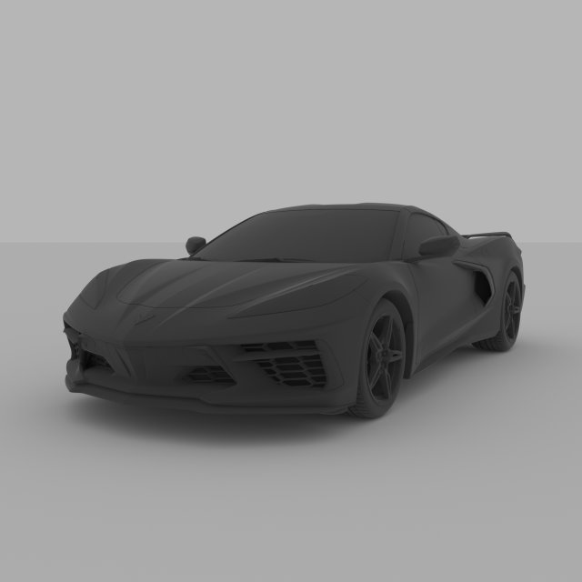 sport car chevrolet corvette c8 2020 for 3d printing Modelo de Impressão 3D .c4d .max .obj .3ds .fbx .stl .blend 