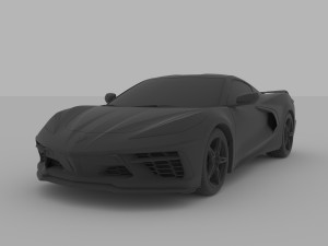 sport car chevrolet corvette c8 2020 for 3d printing 3D प्रिंट मॉडल