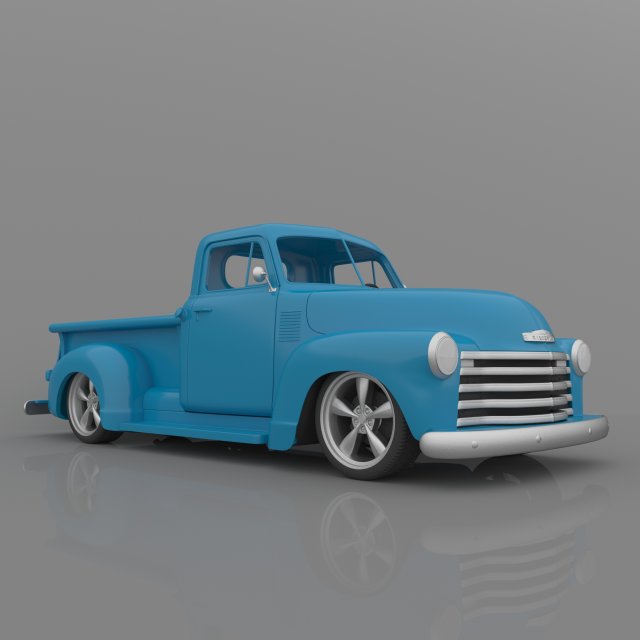 chevrolet 3100 pickup 1950 classic for 3d printing Modelo de Impressão 3D .c4d .max .obj .3ds .fbx .stl .blend 