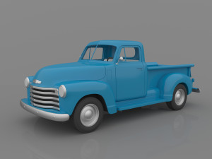 chevrolet 3100 pickup 1950 classic for 3d printing Modelo de Impressão 3D