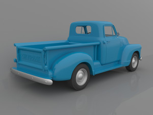 chevrolet 3100 pickup 1950 classic for 3d printing Modelo de Impressão 3D