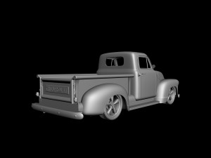 chevrolet 3100 pickup 1950 classic for 3d printing Modelo de Impressão 3D