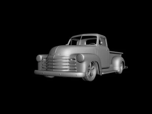 chevrolet 3100 pickup 1950 classic for 3d printing 3D Print Model