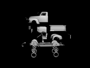 chevrolet 3100 pickup 1950 classic for 3d printing Modelo de Impressão 3D