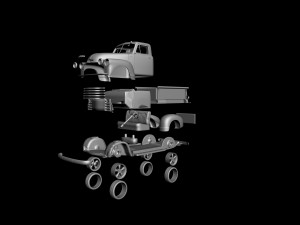 chevrolet 3100 pickup 1950 classic for 3d printing Modelo de Impressão 3D