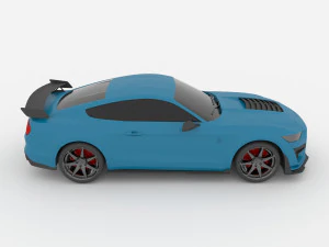 fords mustangs shelby gt500 2020 for print 3D Print Model