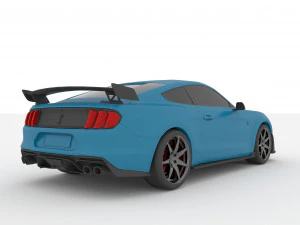 fords mustangs shelby gt500 2020 for print 3D Print Model