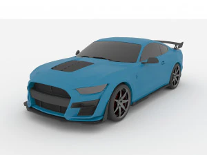 fords mustangs shelby gt500 2020 for print 3D Print Model