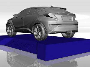 toyota c-hr 2017 3d model for 3d printing stl files 3D Baskı Modeli