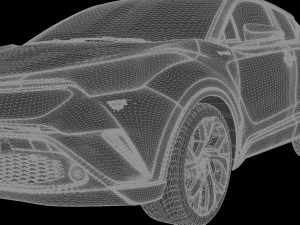 Toyota C-HR 2017 3D-Modell f&uuml;r den 3D-Druck von STL-Dateien 3D Druckmodell