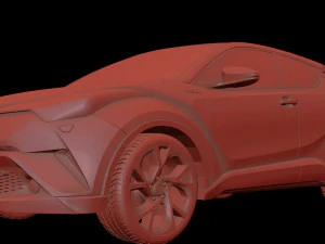 Toyota C-HR 2017 3D-Modell f&uuml;r den 3D-Druck von STL-Dateien 3D Druckmodell