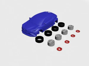 Toyota C-HR 2017 3D-Modell f&uuml;r den 3D-Druck von STL-Dateien 3D Druckmodell