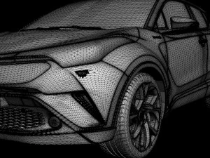 Toyota C-HR 2017 3D-Modell f&uuml;r den 3D-Druck von STL-Dateien 3D Druckmodell