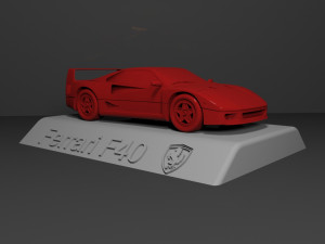 ferrari f40 for 3d print 3D Print Model