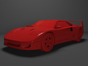 ferrari f40 for 3d print Model do druku 3D