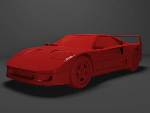 ferrari f40 for 3d print 3D Print Model