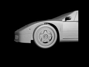 ferrari f40 for 3d print Model do druku 3D