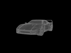 ferrari f40 for 3d print 3D Print Model