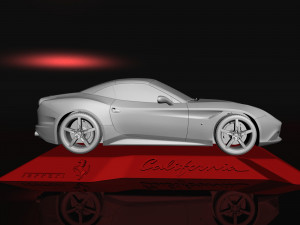 ferrari california 3d printable model 3D Baskı Modeli