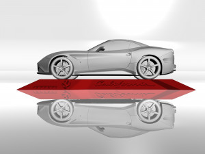 ferrari california 3d printable model 3D Baskı Modeli