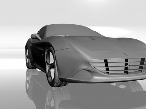 ferrari california 3d printable model 3D Baskı Modeli