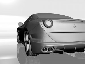 ferrari california 3d printable model 3D Baskı Modeli