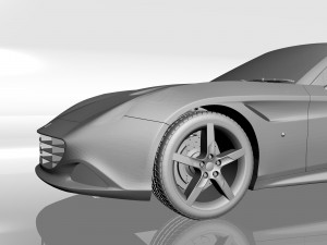 ferrari california 3d printable model 3D Baskı Modeli