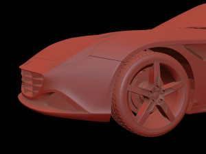 ferrari california 3d printable model 3D Baskı Modeli
