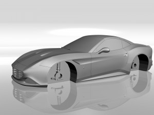 ferrari california 3d printable model 3D Baskı Modeli